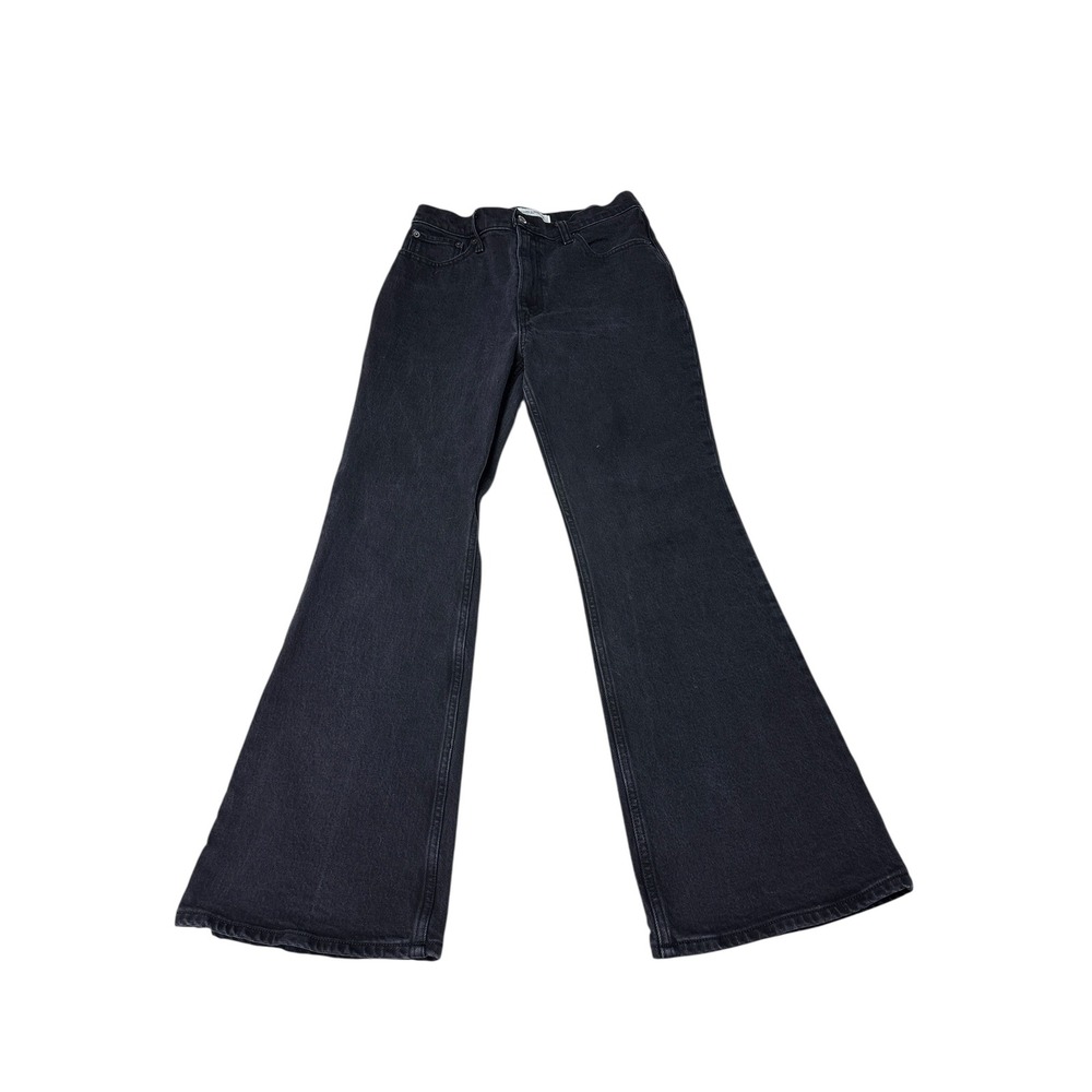 Abercrombie & Fitch The Vintage Flare High Rise Jeans Washed Black 27/4S W27XL28